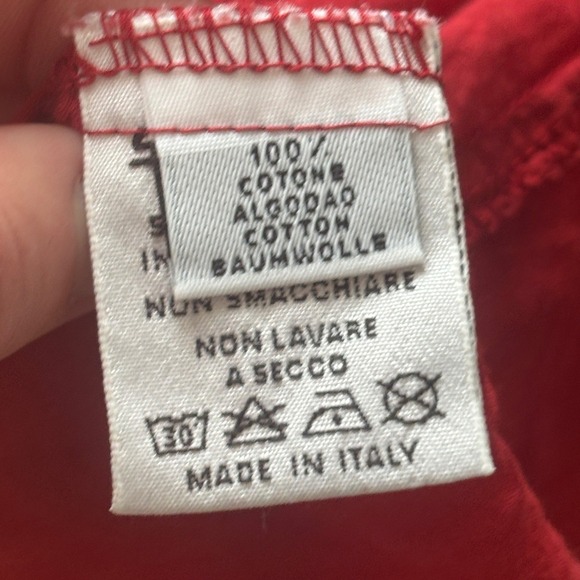 Red Miss Sixty Cotton Botton Up Blouse - Picture 4 of 5